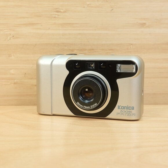 Vintage Konica Zoom FR735 R Point and Shoot 35mm Film Camera / Tested & Working - Picture 2 of 8